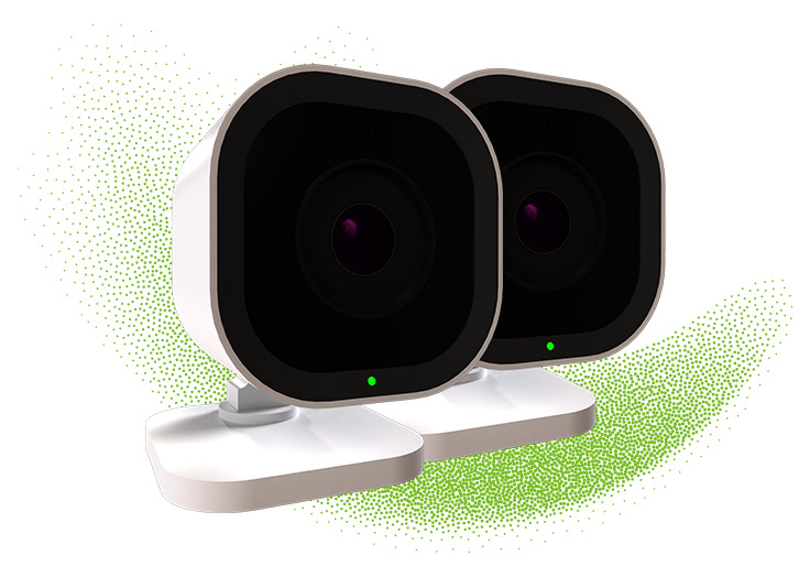 Two Guardian Protection outdoor security cameras